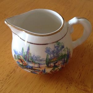 Vintage Lancaster & Sandland Multicolor English Ware England Creamer Pitcher